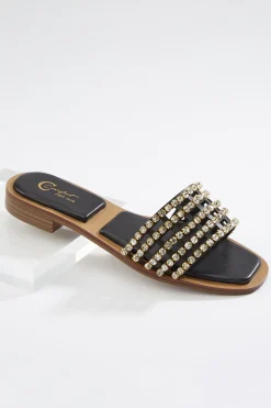 Stone Cage Slide Sandals