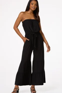 Strapless Tiered Jumpsuit