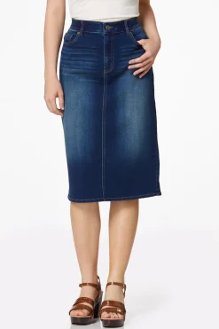 Stretchy Denim Skirt