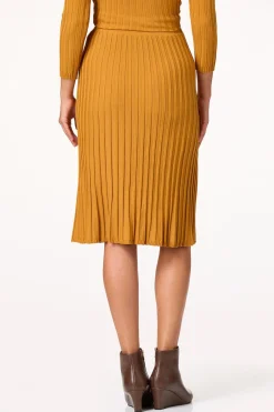 Stretchy Ribbed Sweater Skirt