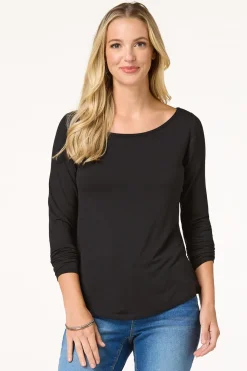 Stretchy Scoop Neck Top