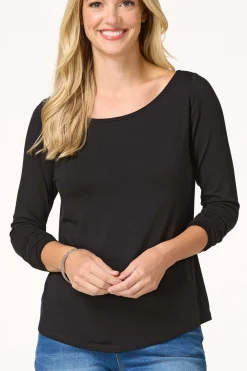 Stretchy Scoop Neck Top