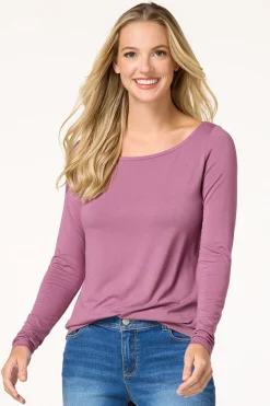 Stretchy Scoop Neck Top