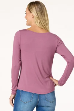 Stretchy Scoop Neck Top