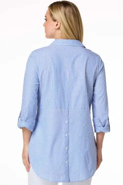Stripe Button Front Shirt