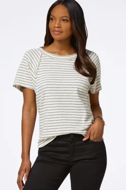 Stripe Dolman Sleeve Top
