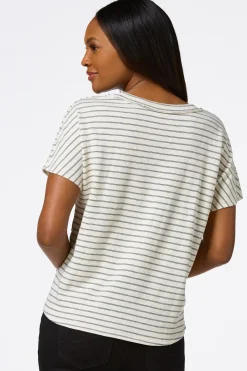 Stripe Dolman Sleeve Top