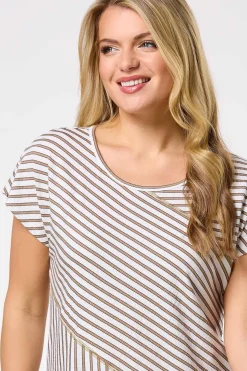 Stripe Gauze Top