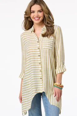 Stripe Linen Tunic