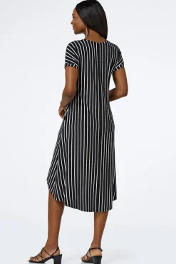 Stripe Side Pocket Dress
