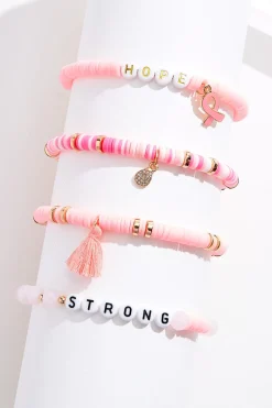 Strong Hope Awareness Bracelet Set