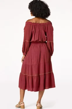 Stud Trim Dress