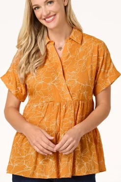 Sunny Floral Babydoll Top