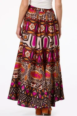 Sweeping Bold Tribal Skirt