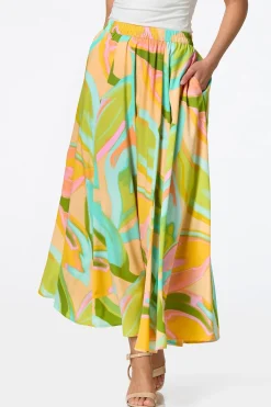 Sweeping Watercolor Skirt