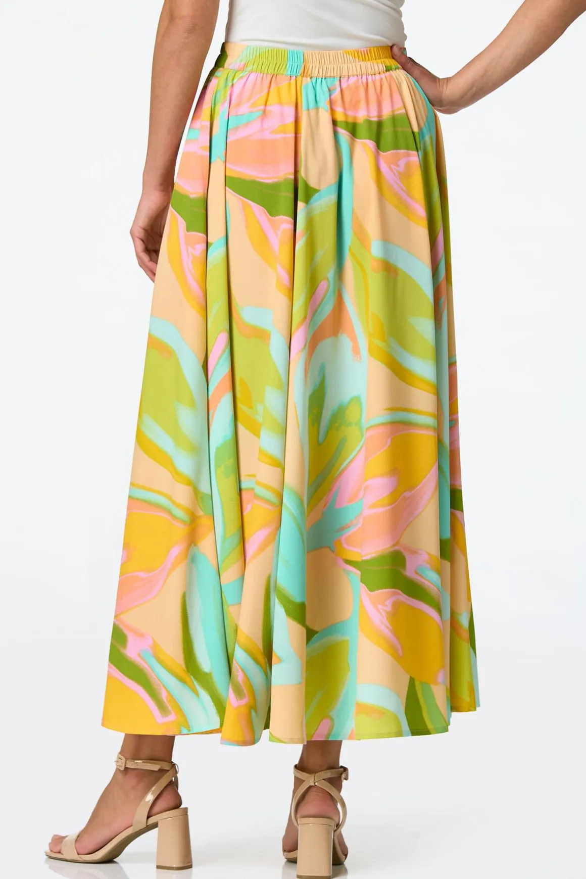 Sweeping Watercolor Skirt