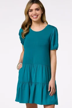 Teal Swing Dress
