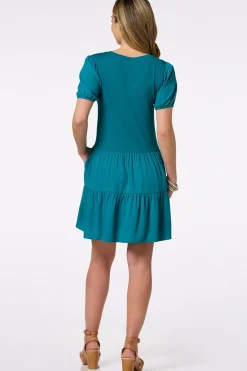 Teal Swing Dress