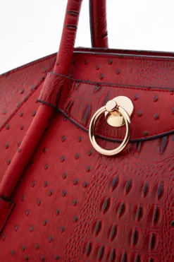 Textured Angular Satchel