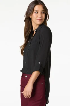 Textured Button Down Tunic