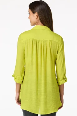 Textured Button Down Tunic