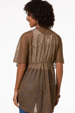 Textured Cinched Kimono