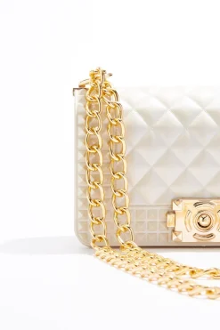 Textured Jelly Chain Crossbody