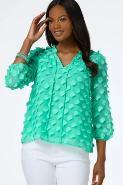 Textured Petal Top