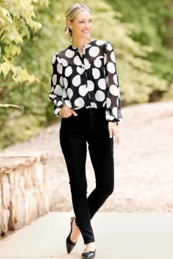 Textured Polka Dot Shirt