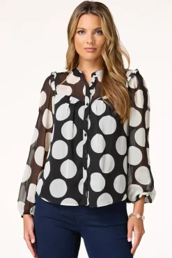 Textured Polka Dot Shirt