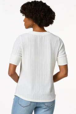 Textured Stripe Henley