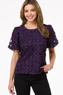 Textured Tie Back Top
