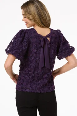 Textured Tie Back Top