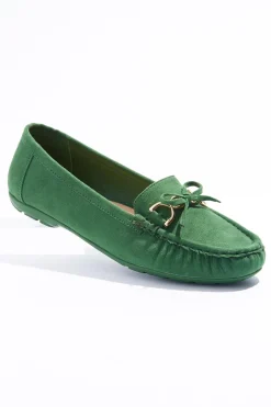 Tie Bow Moccasin Flats