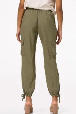 Tie Hem Cargo Pants