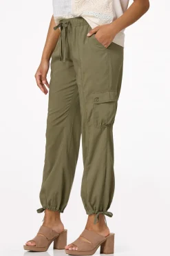 Tie Hem Cargo Pants