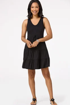Tiered Cinched Front Dress