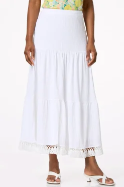 Tiered Tasseled Skirt
