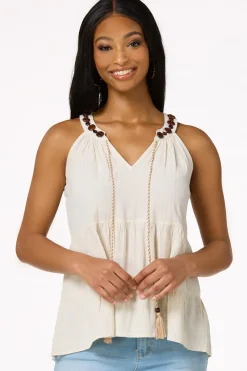 Tiered Wooden Bead Tank