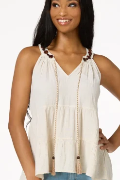 Tiered Wooden Bead Tank