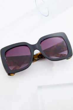 Tortoise Arm Oversized Sunglasses