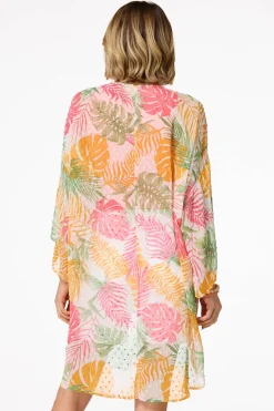 Tropical Clip Dot Kimono