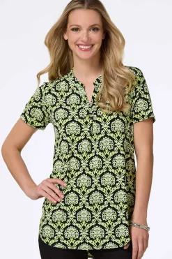 Tropical Lime Medallion Top