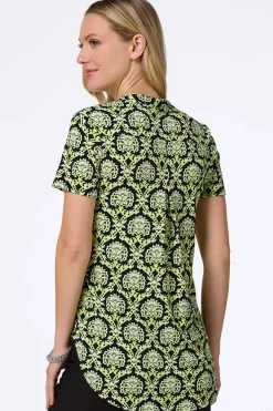 Tropical Lime Medallion Top