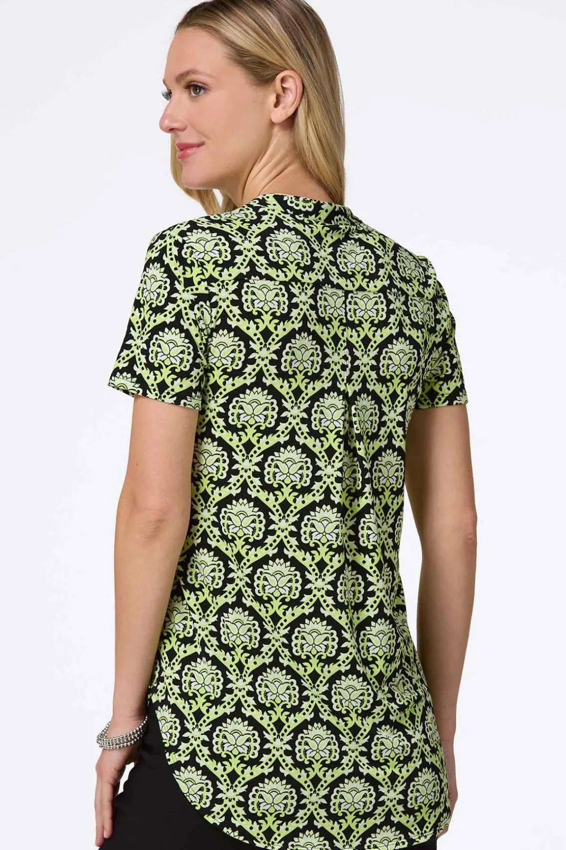 Tropical Lime Medallion Top