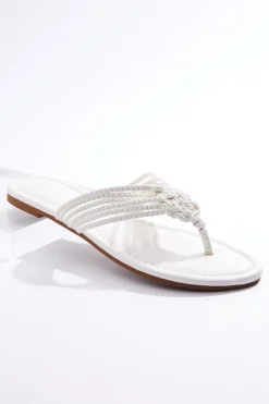 Twisted Braid Thong Sandals