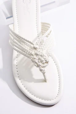 Twisted Braid Thong Sandals