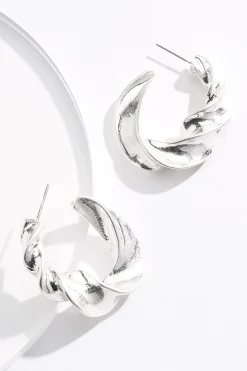 Twisted Hoop Earrings