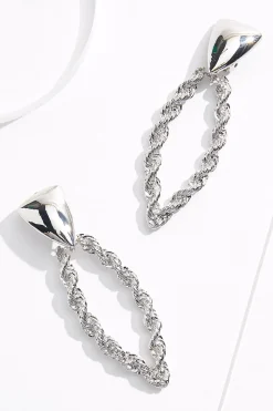 Twisted Marquis Clip- On Earrings