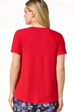 Twisted Red Top